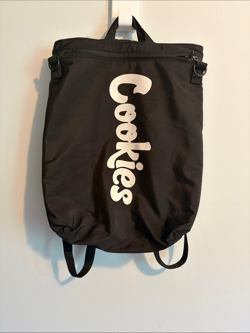 Cookies Black Vertical Logo Backpack